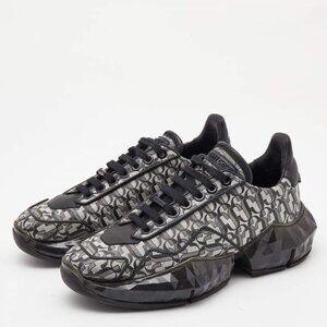 Jimmy Choo Diamond Black and Gray Sneakers